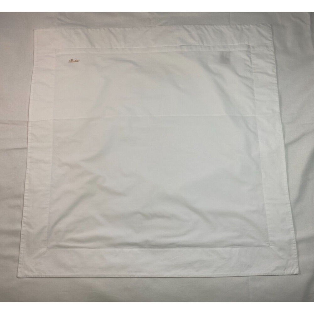 12 Available: Pratesi Italy Euro Sham Classic White
